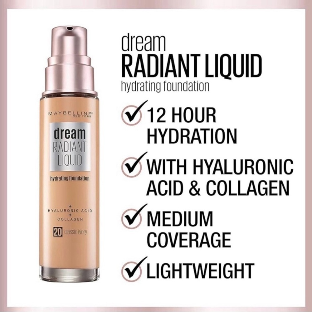 LAST ONE! Dream Radiant Liquid Foundation - 60 Sandy Beige - Picture 2 of 5